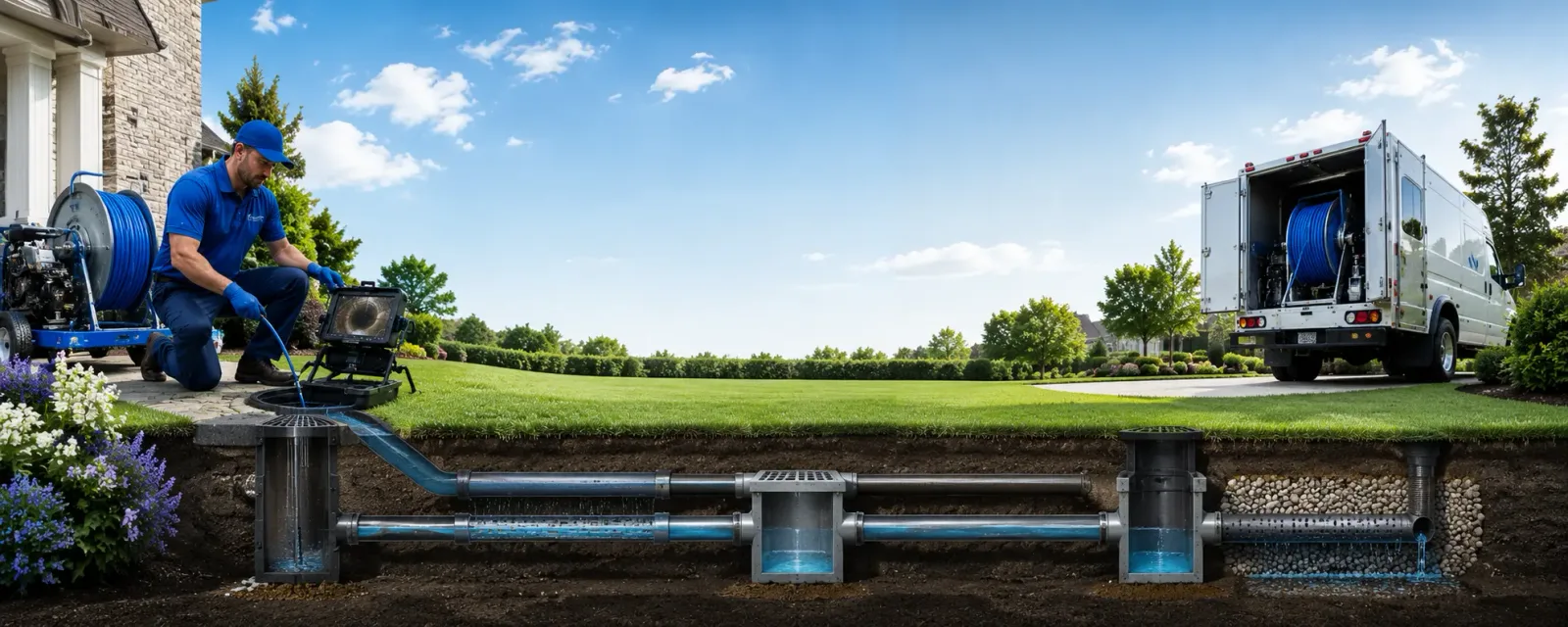 Outdoor drain cleaning information for Beacon Falls, CT